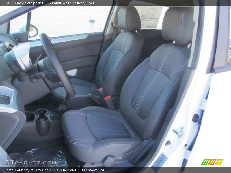Summit White / Silver/Silver 2014 Chevrolet Spark LS
