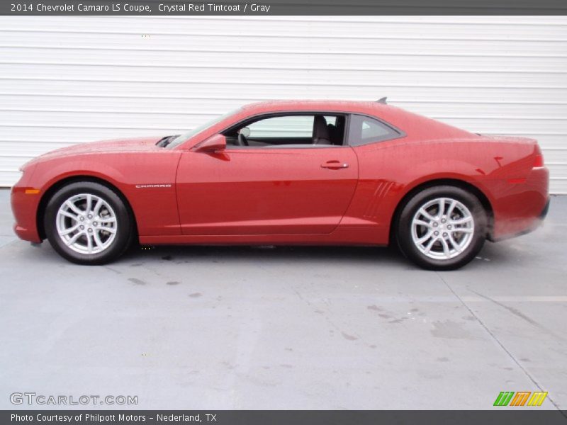 Crystal Red Tintcoat / Gray 2014 Chevrolet Camaro LS Coupe