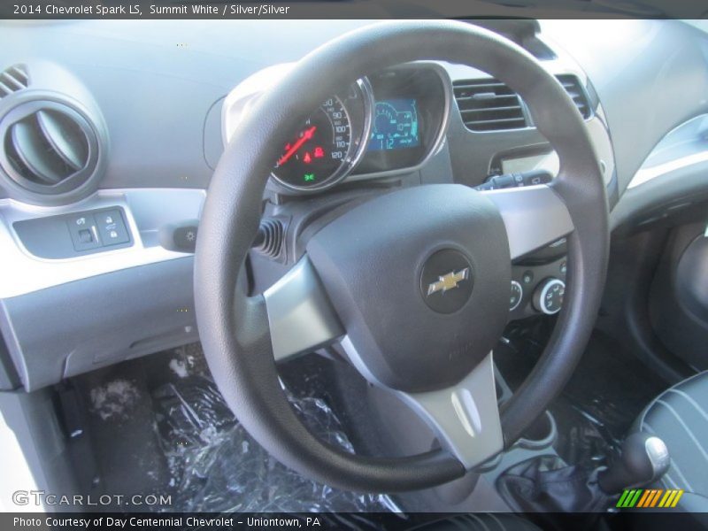 Summit White / Silver/Silver 2014 Chevrolet Spark LS