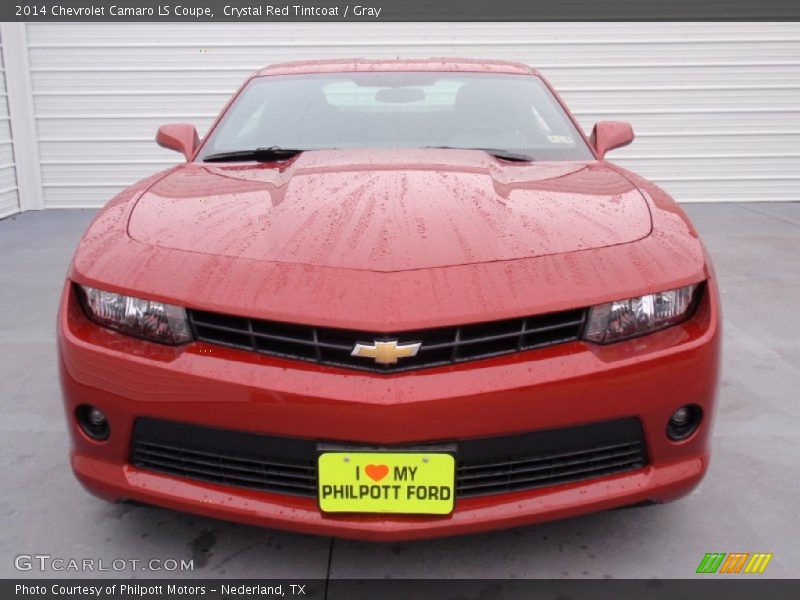 Crystal Red Tintcoat / Gray 2014 Chevrolet Camaro LS Coupe