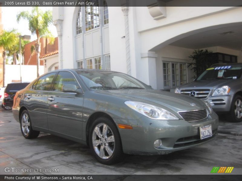 Oasis Green Pearl / Ash Gray 2005 Lexus ES 330