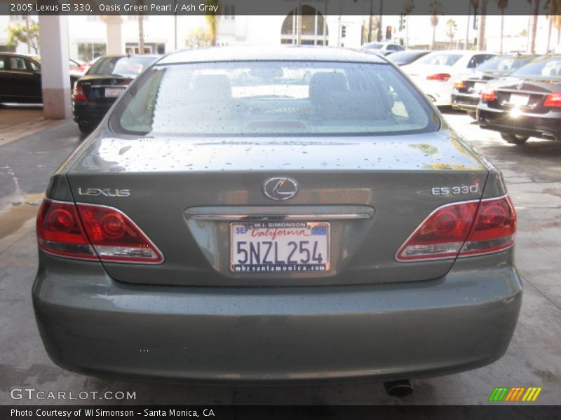 Oasis Green Pearl / Ash Gray 2005 Lexus ES 330