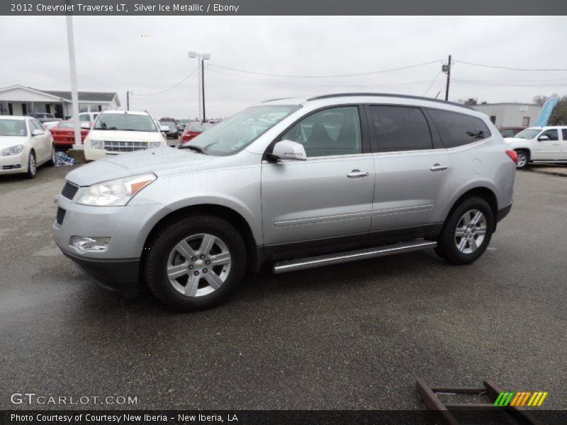 Silver Ice Metallic / Ebony 2012 Chevrolet Traverse LT