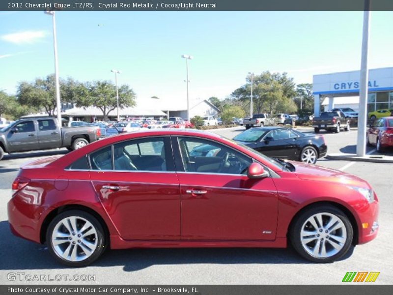 Crystal Red Metallic / Cocoa/Light Neutral 2012 Chevrolet Cruze LTZ/RS