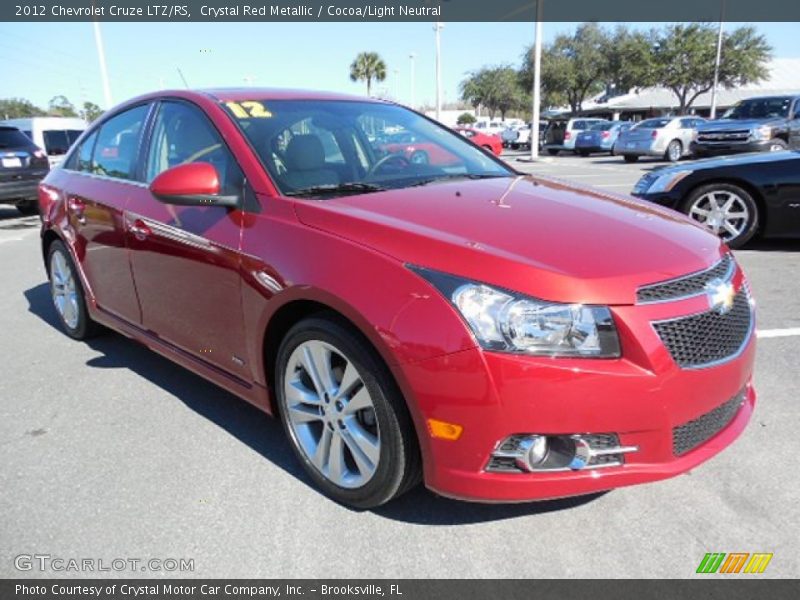 Crystal Red Metallic / Cocoa/Light Neutral 2012 Chevrolet Cruze LTZ/RS
