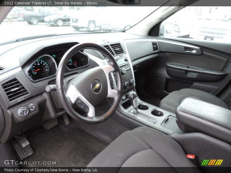 Silver Ice Metallic / Ebony 2012 Chevrolet Traverse LT