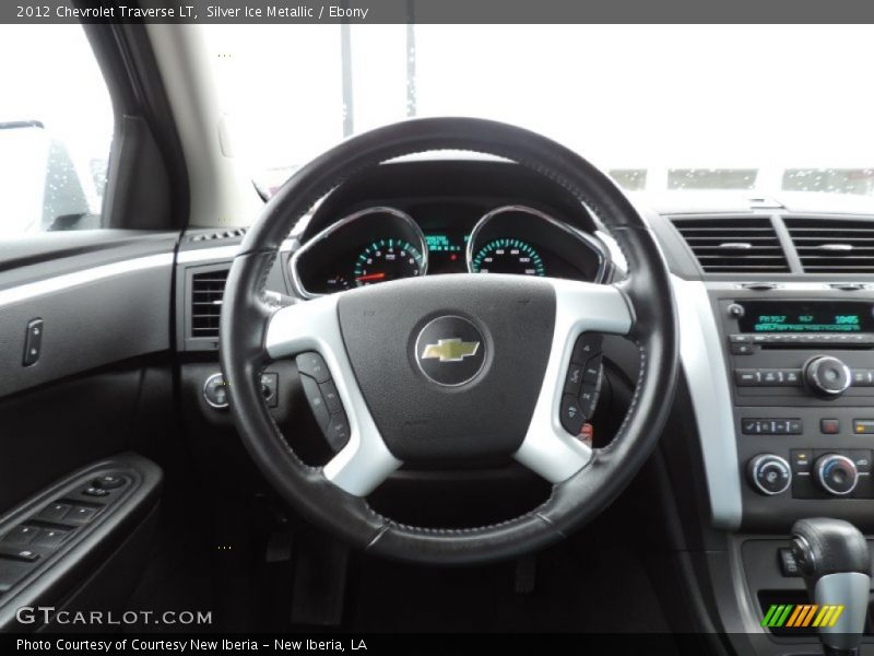 Silver Ice Metallic / Ebony 2012 Chevrolet Traverse LT