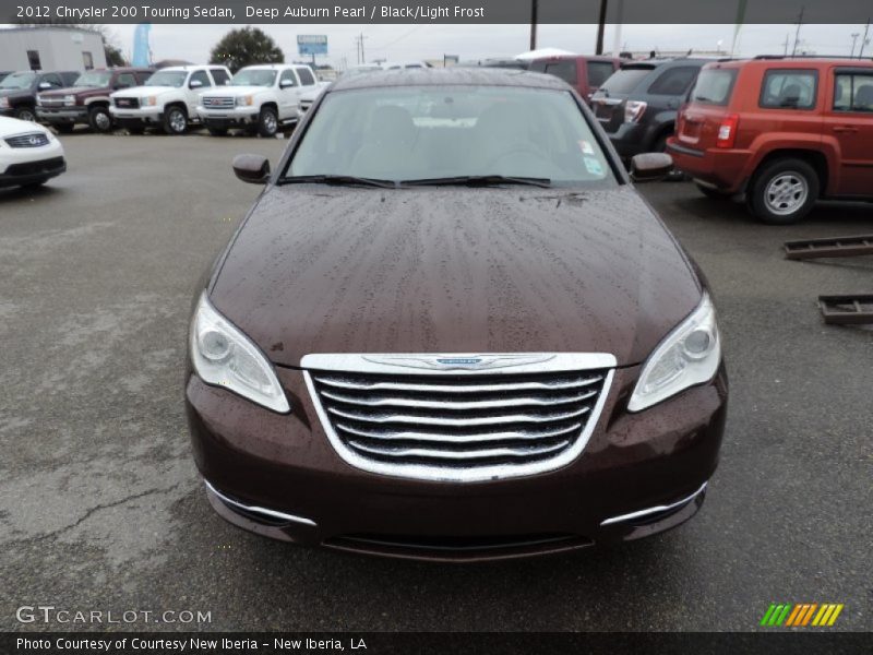 Deep Auburn Pearl / Black/Light Frost 2012 Chrysler 200 Touring Sedan