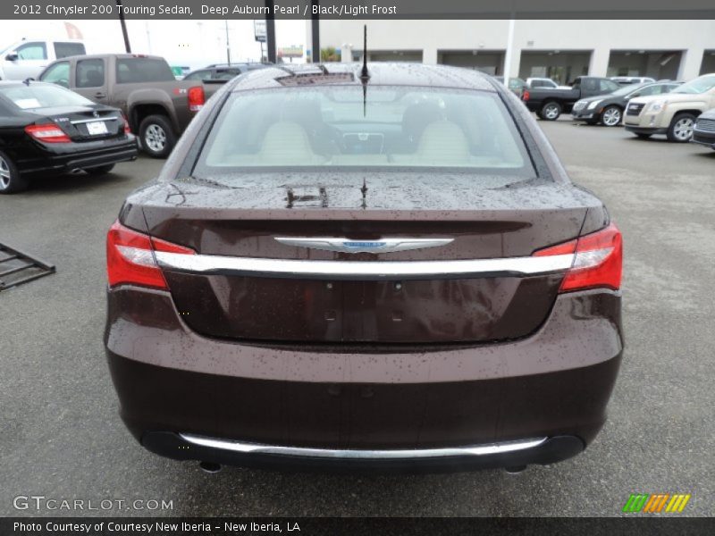 Deep Auburn Pearl / Black/Light Frost 2012 Chrysler 200 Touring Sedan