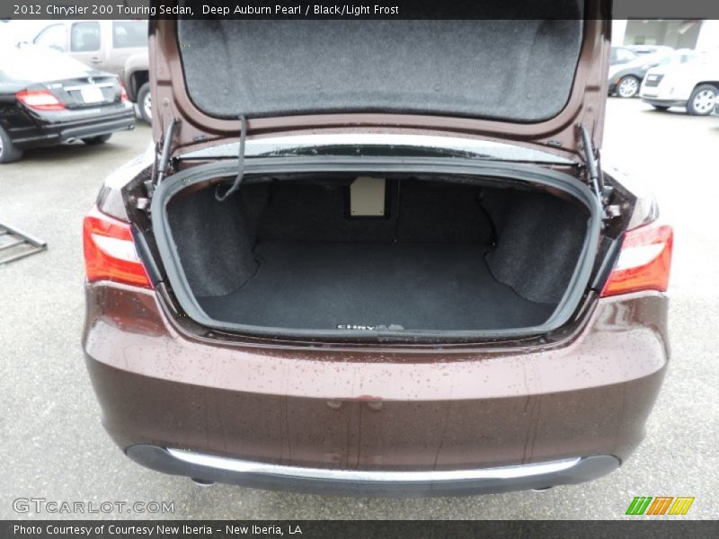 Deep Auburn Pearl / Black/Light Frost 2012 Chrysler 200 Touring Sedan