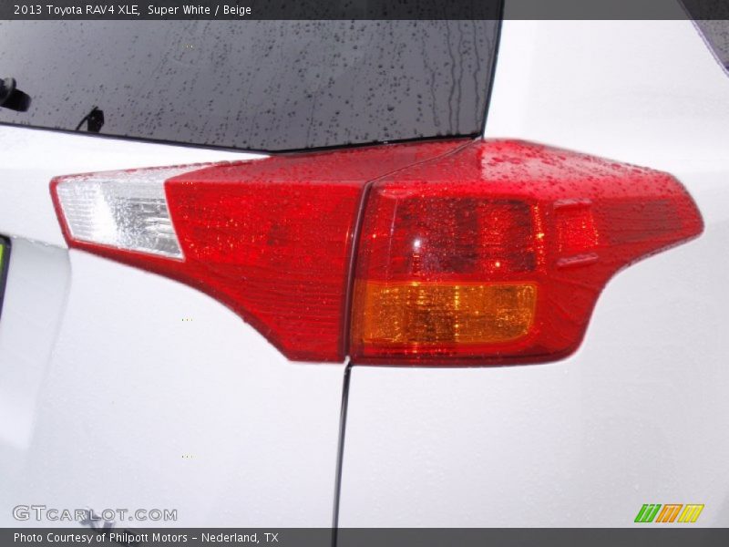 Super White / Beige 2013 Toyota RAV4 XLE