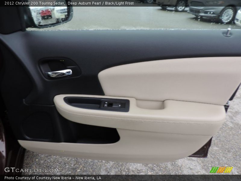 Deep Auburn Pearl / Black/Light Frost 2012 Chrysler 200 Touring Sedan