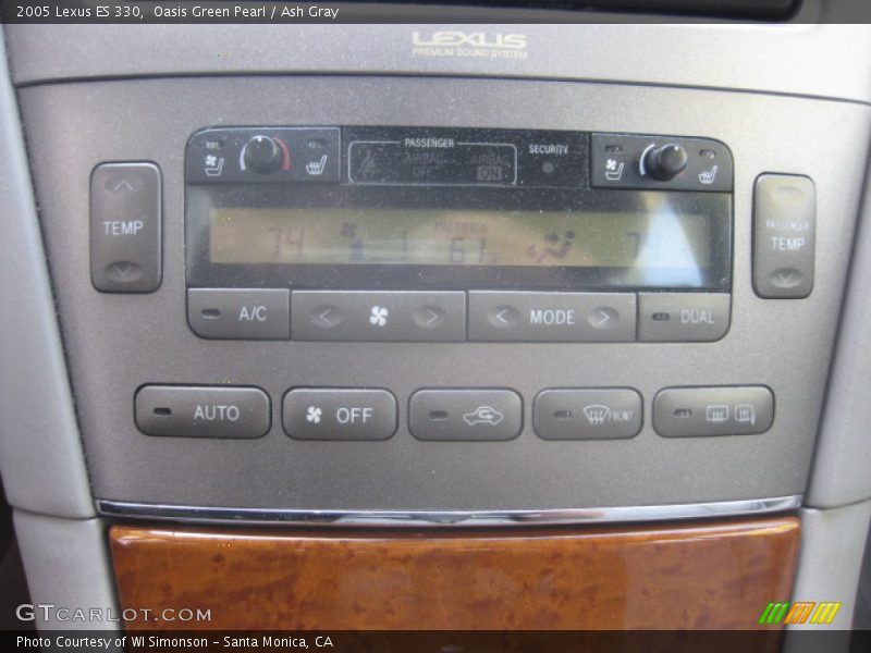 Oasis Green Pearl / Ash Gray 2005 Lexus ES 330