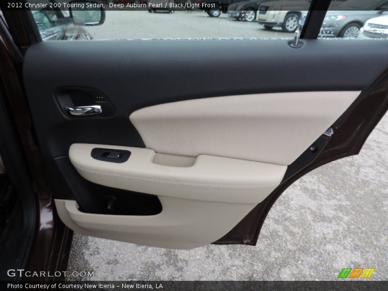 Deep Auburn Pearl / Black/Light Frost 2012 Chrysler 200 Touring Sedan