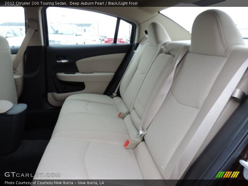 Deep Auburn Pearl / Black/Light Frost 2012 Chrysler 200 Touring Sedan