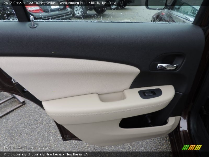 Deep Auburn Pearl / Black/Light Frost 2012 Chrysler 200 Touring Sedan