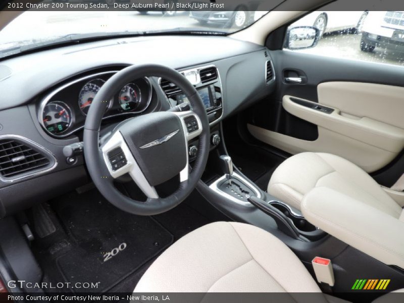 Deep Auburn Pearl / Black/Light Frost 2012 Chrysler 200 Touring Sedan