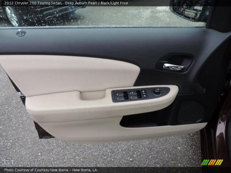 Deep Auburn Pearl / Black/Light Frost 2012 Chrysler 200 Touring Sedan