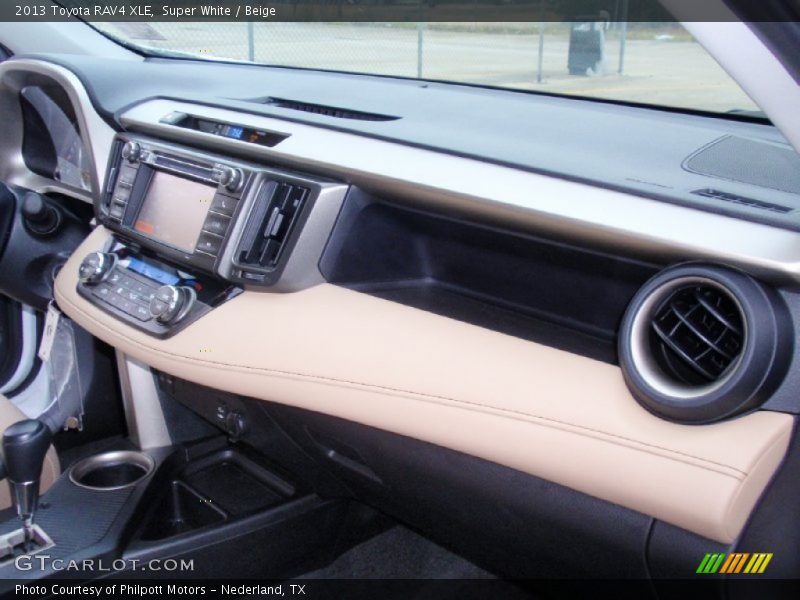 Super White / Beige 2013 Toyota RAV4 XLE