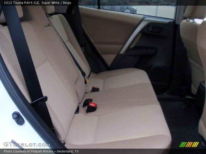 Super White / Beige 2013 Toyota RAV4 XLE