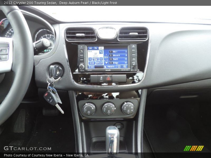 Deep Auburn Pearl / Black/Light Frost 2012 Chrysler 200 Touring Sedan