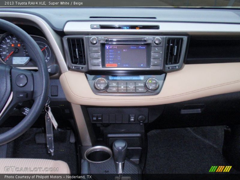Super White / Beige 2013 Toyota RAV4 XLE