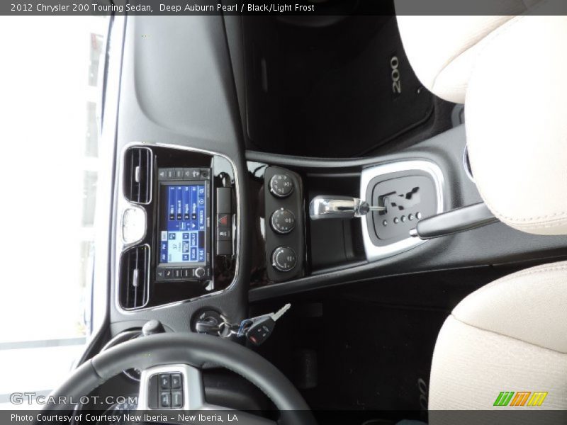 Deep Auburn Pearl / Black/Light Frost 2012 Chrysler 200 Touring Sedan