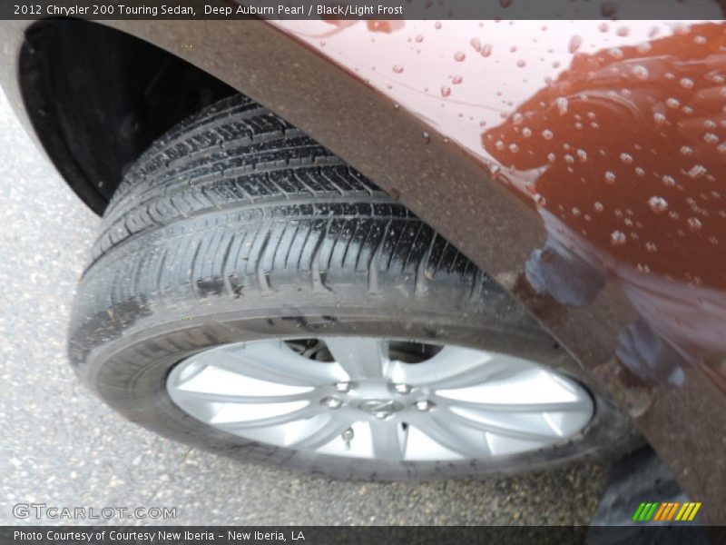 Deep Auburn Pearl / Black/Light Frost 2012 Chrysler 200 Touring Sedan