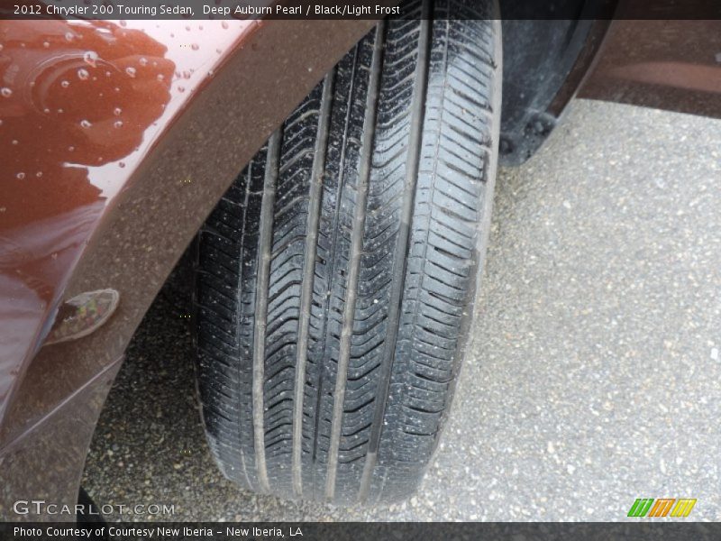 Deep Auburn Pearl / Black/Light Frost 2012 Chrysler 200 Touring Sedan