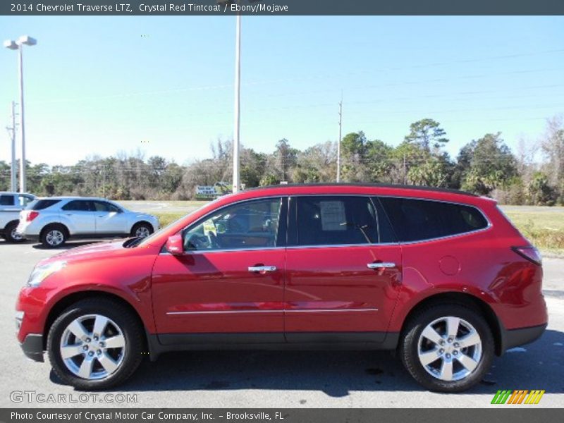 Crystal Red Tintcoat / Ebony/Mojave 2014 Chevrolet Traverse LTZ