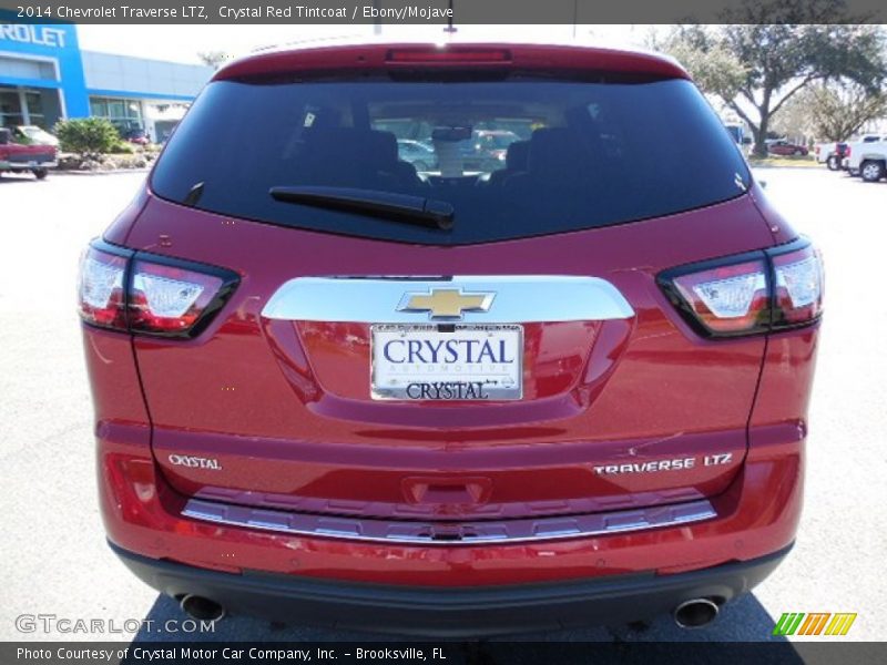 Crystal Red Tintcoat / Ebony/Mojave 2014 Chevrolet Traverse LTZ