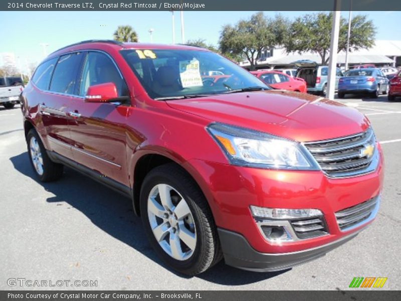 Crystal Red Tintcoat / Ebony/Mojave 2014 Chevrolet Traverse LTZ