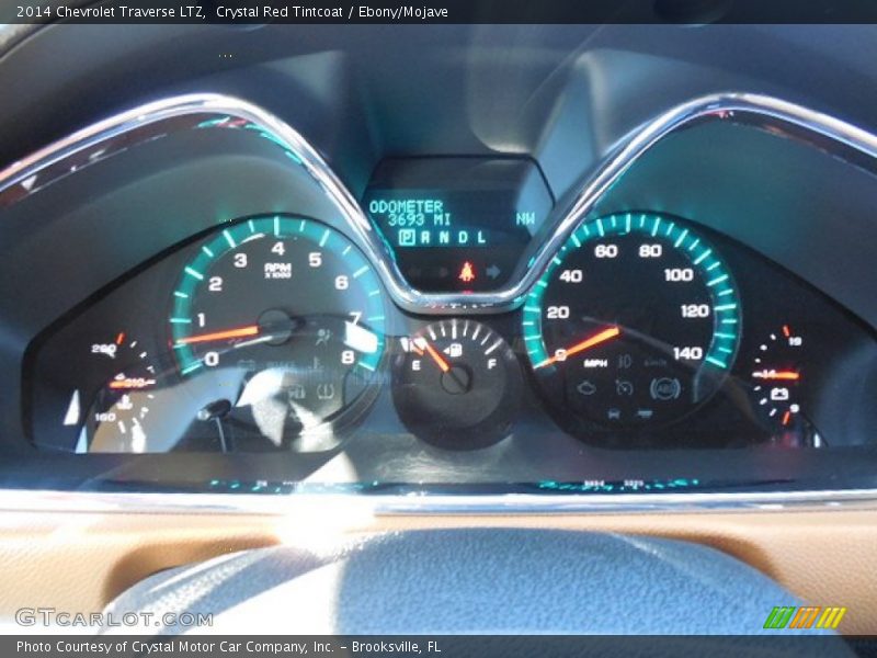 Crystal Red Tintcoat / Ebony/Mojave 2014 Chevrolet Traverse LTZ