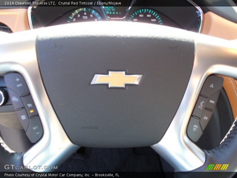 Crystal Red Tintcoat / Ebony/Mojave 2014 Chevrolet Traverse LTZ