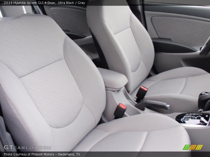 Ultra Black / Gray 2014 Hyundai Accent GLS 4 Door