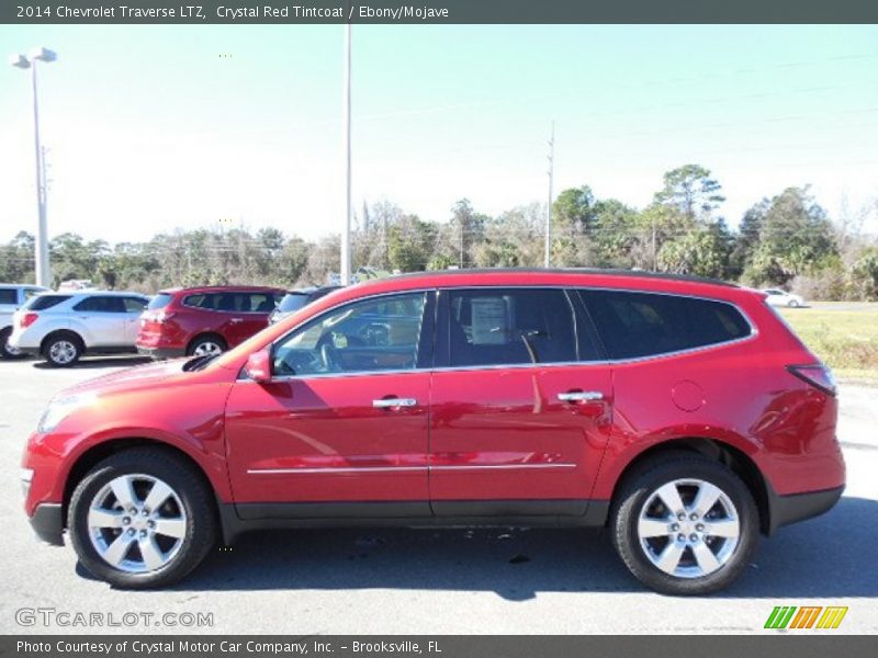 Crystal Red Tintcoat / Ebony/Mojave 2014 Chevrolet Traverse LTZ