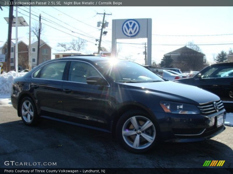 Night Blue Metallic / Cornsilk Beige 2013 Volkswagen Passat 2.5L SE