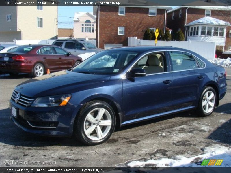 Night Blue Metallic / Cornsilk Beige 2013 Volkswagen Passat 2.5L SE
