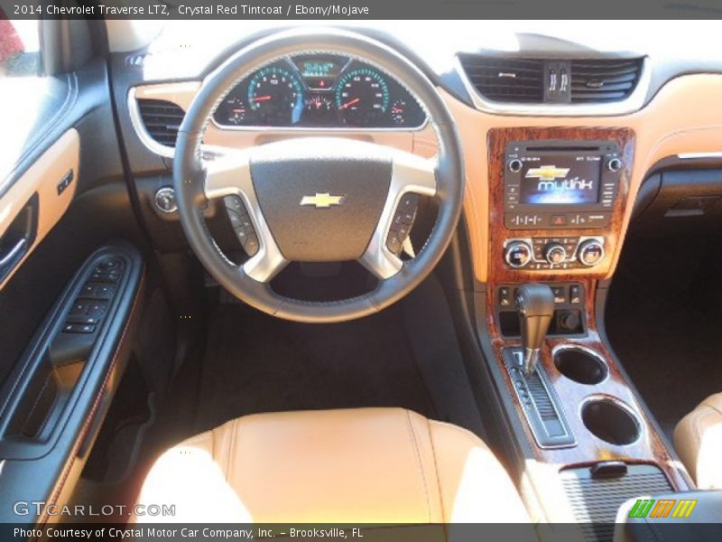 Crystal Red Tintcoat / Ebony/Mojave 2014 Chevrolet Traverse LTZ