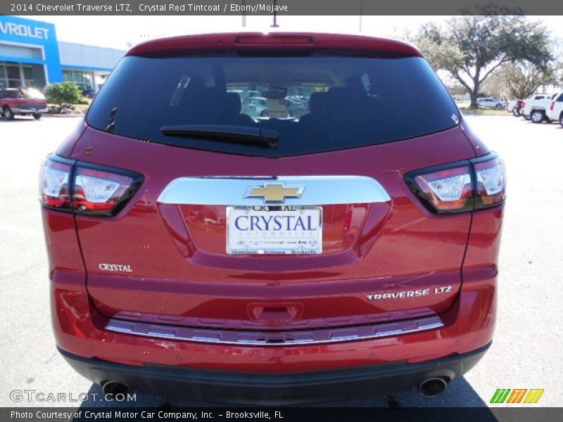 Crystal Red Tintcoat / Ebony/Mojave 2014 Chevrolet Traverse LTZ