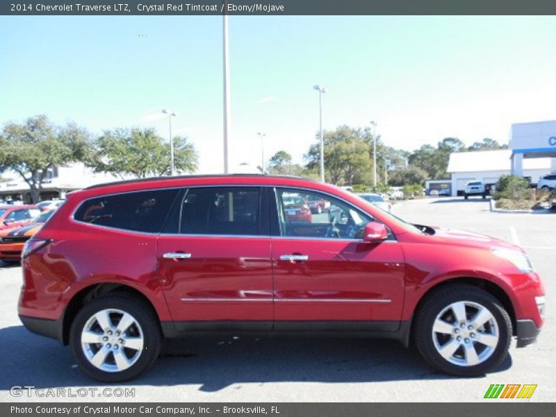 Crystal Red Tintcoat / Ebony/Mojave 2014 Chevrolet Traverse LTZ