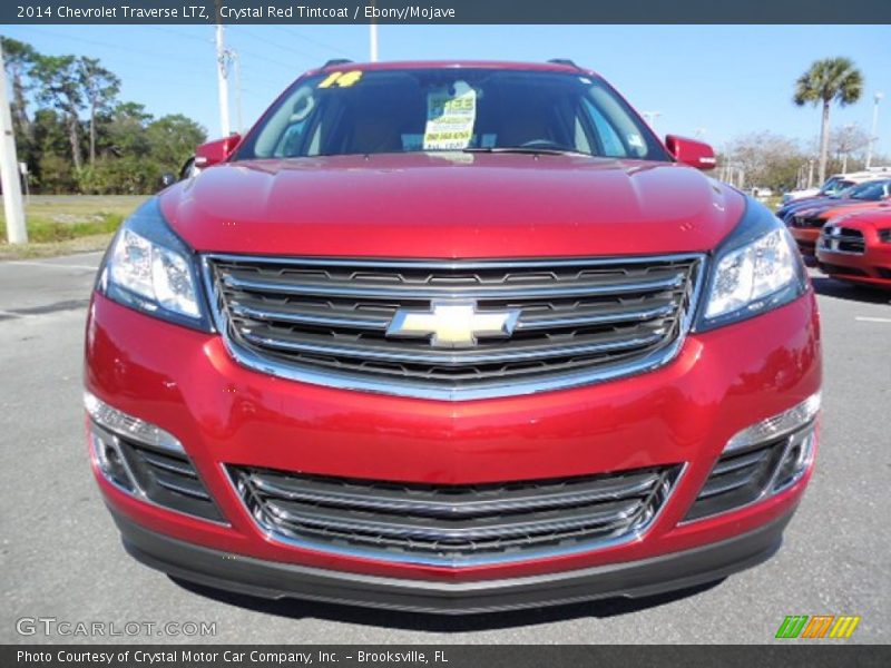 Crystal Red Tintcoat / Ebony/Mojave 2014 Chevrolet Traverse LTZ