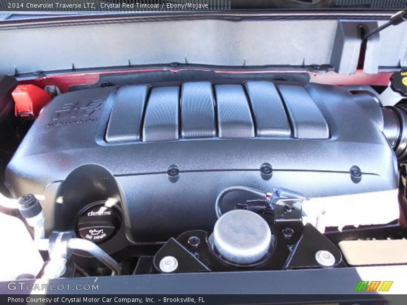 Crystal Red Tintcoat / Ebony/Mojave 2014 Chevrolet Traverse LTZ