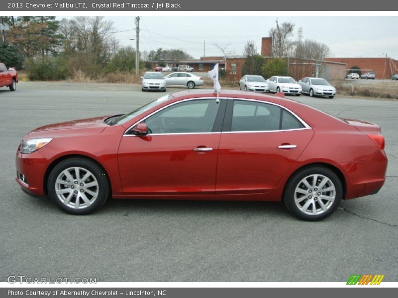 Crystal Red Tintcoat / Jet Black 2013 Chevrolet Malibu LTZ