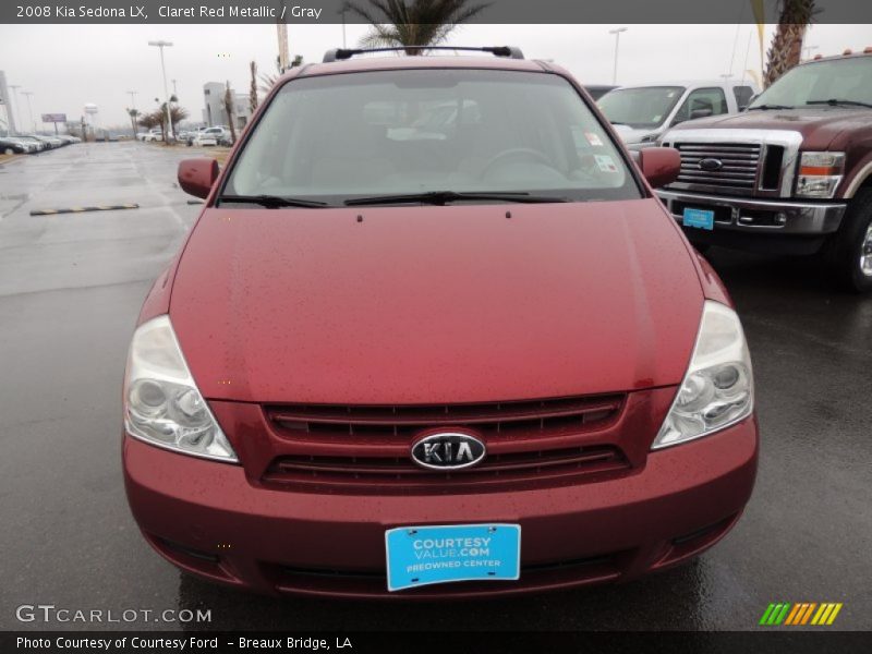 Claret Red Metallic / Gray 2008 Kia Sedona LX