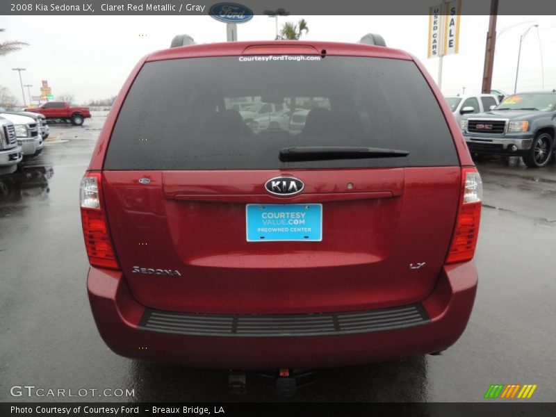 Claret Red Metallic / Gray 2008 Kia Sedona LX