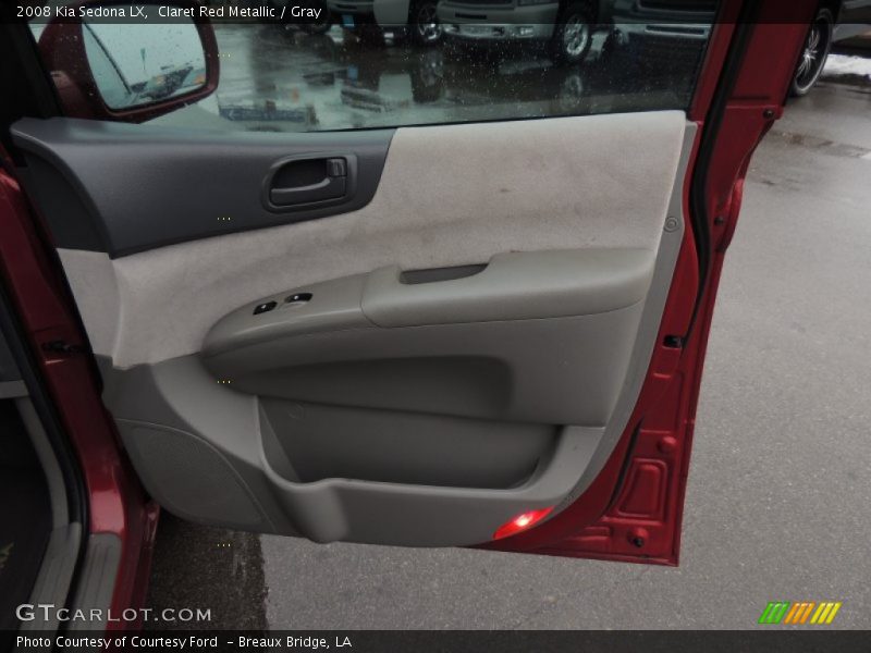 Claret Red Metallic / Gray 2008 Kia Sedona LX
