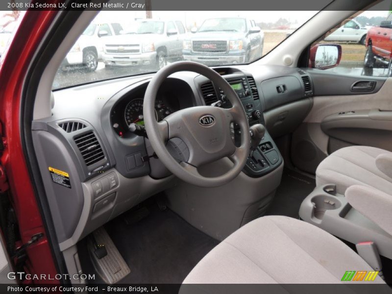 Claret Red Metallic / Gray 2008 Kia Sedona LX