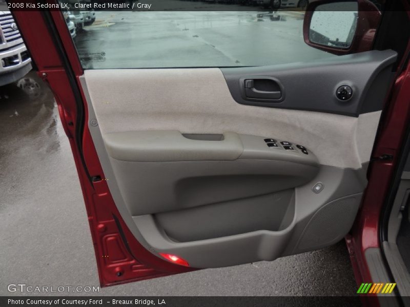 Claret Red Metallic / Gray 2008 Kia Sedona LX