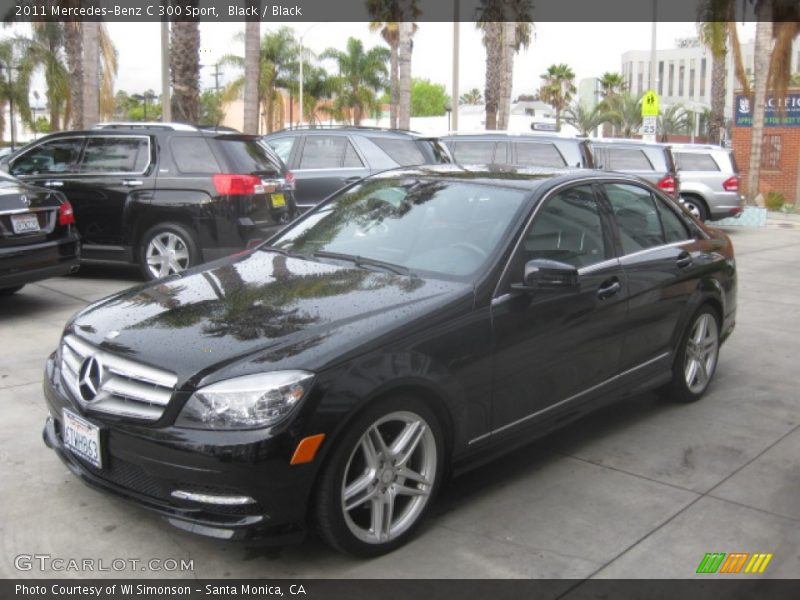 Black / Black 2011 Mercedes-Benz C 300 Sport